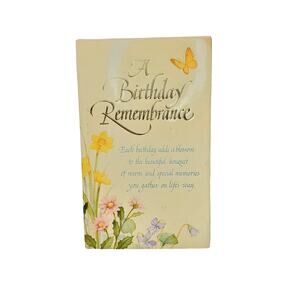 A Birthday Remembrance 1978 Hallmark Gift HC Dust Jacket USA Illustrated Vtg